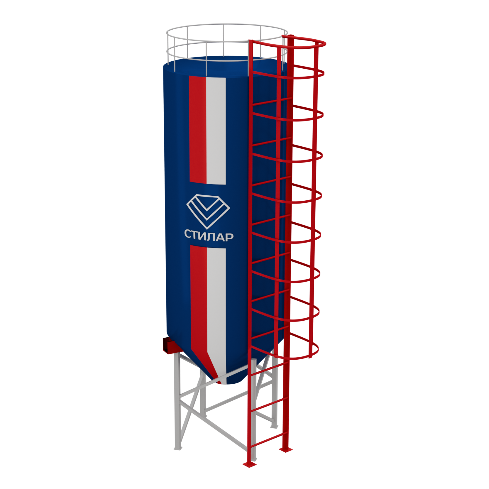 Цельносварный силос для муки 100 м³ от производителя